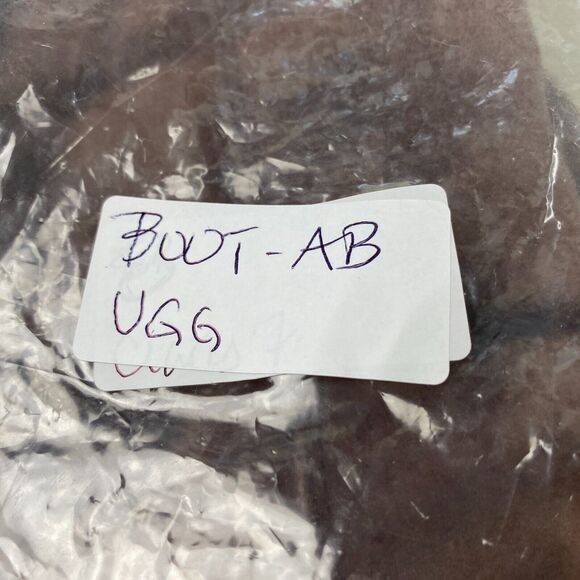 UGG Karyn Cuffed Suede Sheepskin Boots Womens 7 Brown Mid Calf - Picture 15 of 15